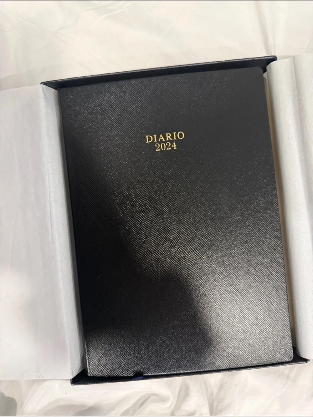 Prada Black Textured Leather Journal New Complete with Gift Box